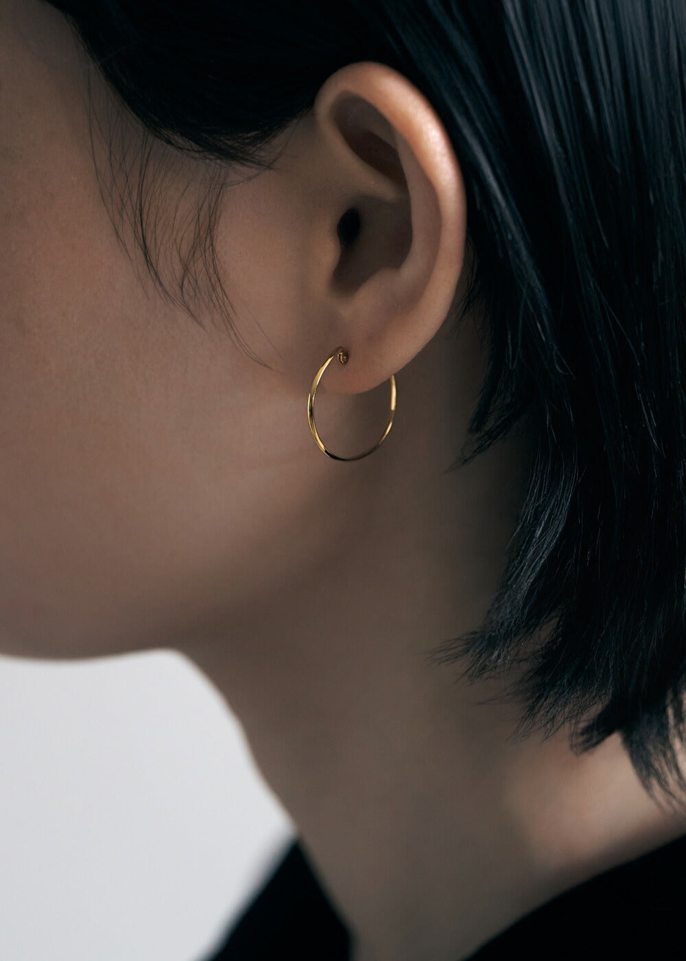 K18フープピアス- Float Hoop Pierce-｜43-8202