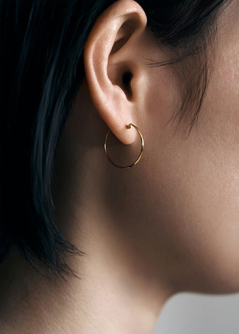K18フープピアス- Float Hoop Pierce-｜43-8202