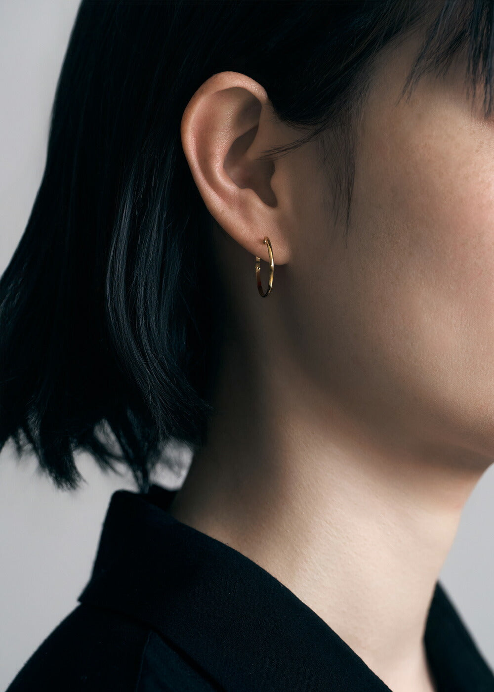 K18フープピアス- Float Hoop Pierce-｜43-8202