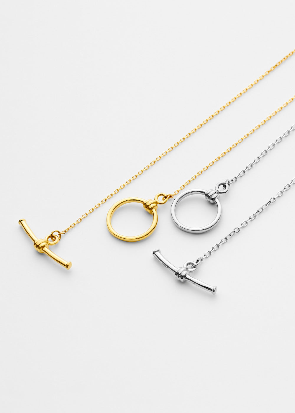 K18・PTペアネックレス-Anchor Pair Necklace-｜60-9856-9857