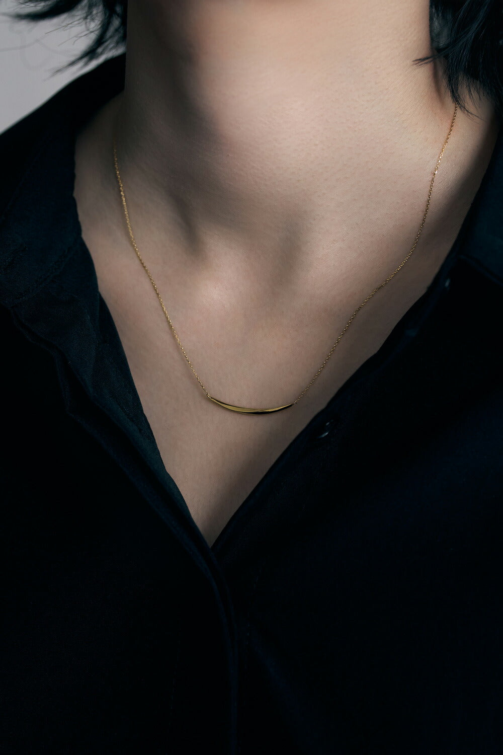 K18・PTペアネックレス-Linea Pair Necklace -｜60-9850-9851