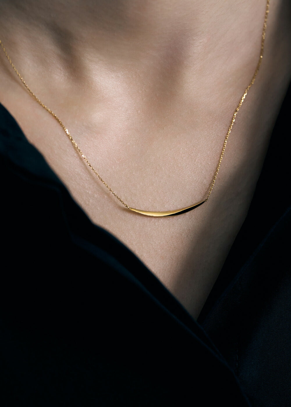 K18・PTペアネックレス-Linea Pair Necklace -｜60-9850-9851