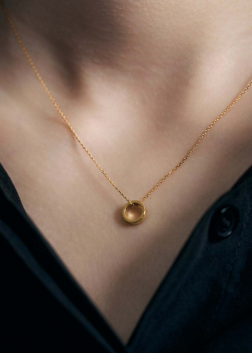 K18・PTペアネックレス-Halo Pair Necklace-｜60-9854-9855