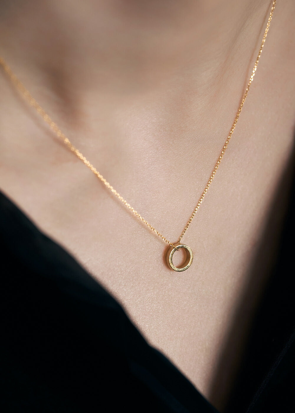 K18・PTペアネックレス-Halo Pair Necklace-｜60-9854-9855