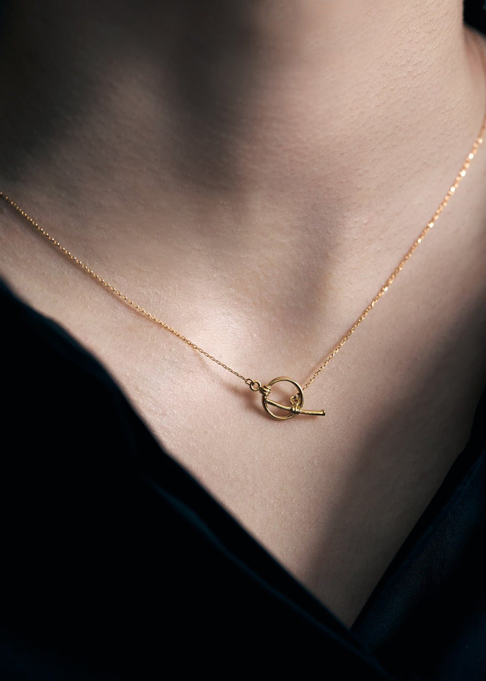K18・PTペアネックレス-Anchor Pair Necklace-｜60-9856-9857