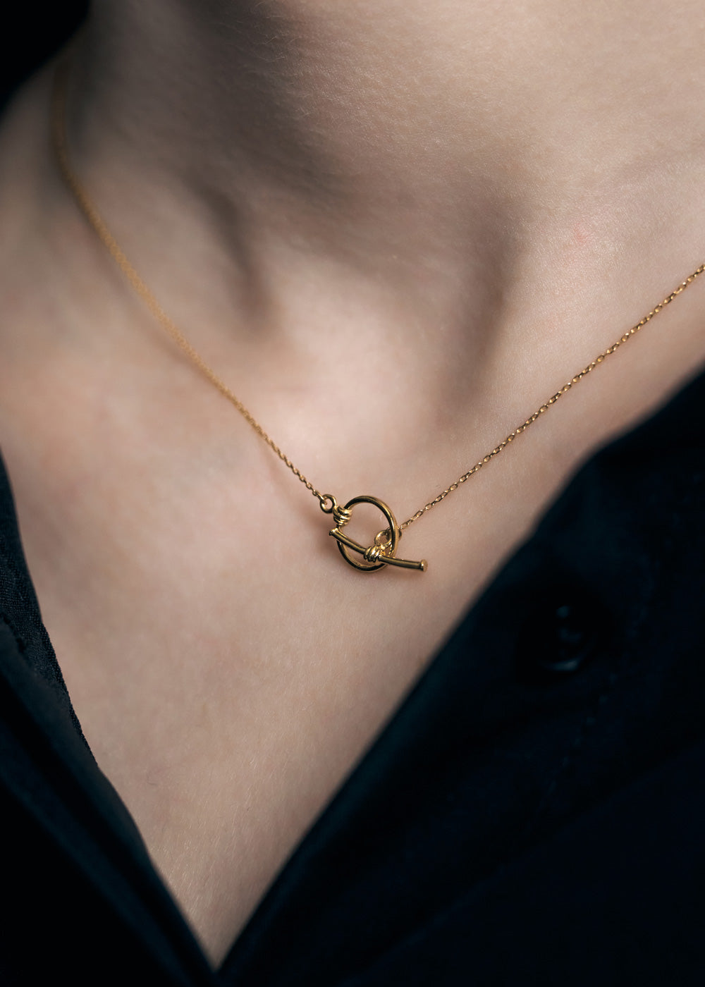 K18・PTペアネックレス-Anchor Pair Necklace-｜60-9856-9857