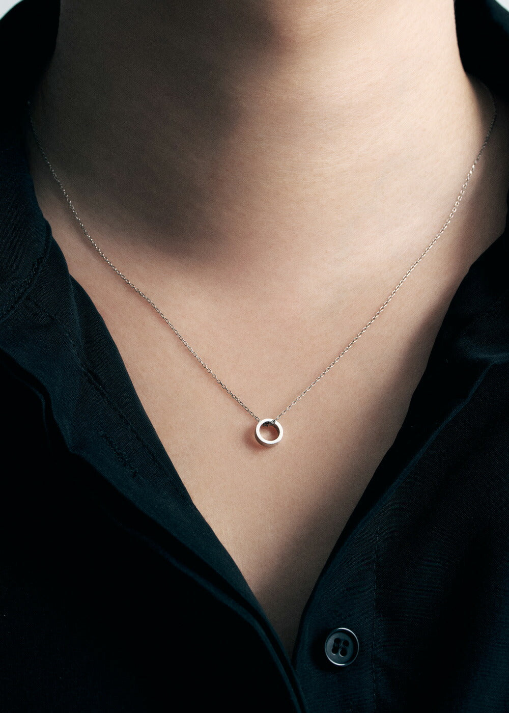 K18・PTペアネックレス-Halo Pair Necklace-｜60-9854-9855