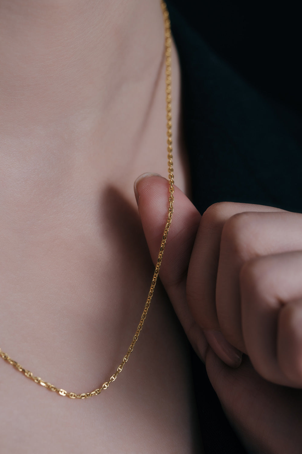 K18 チェーンネックレス -marine chainS-｜63-9509