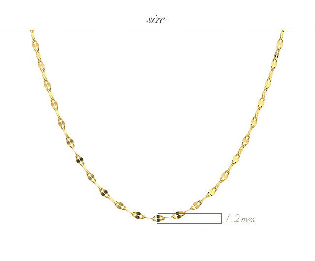 K18 ロングネックレス