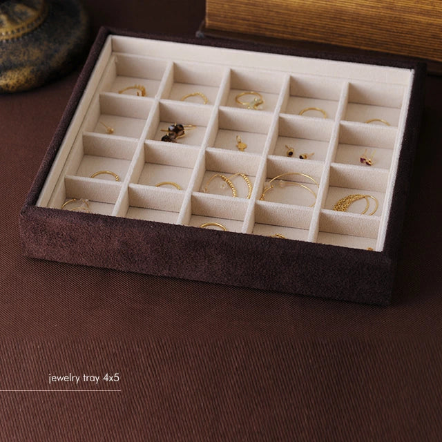 ジュエリートレイ　ブラウン（4×5マス）