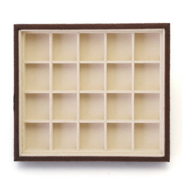 ジュエリートレイ　ブラウン（4×5マス）