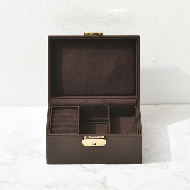 ジュエリーボックス シックブラウン S（鍵付き）