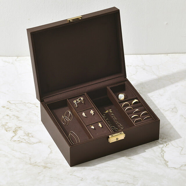 ジュエリーボックス シックブラウン L （鍵付き）