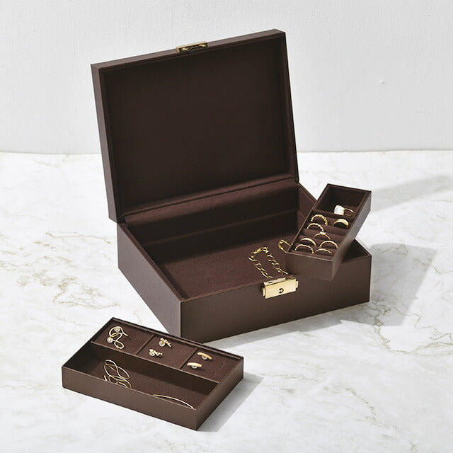 ジュエリーボックス シックブラウン L （鍵付き） – cullent（カレン）