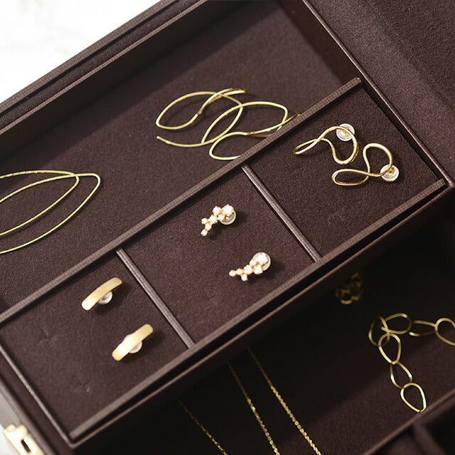 ジュエリーボックス シックブラウン L （鍵付き）