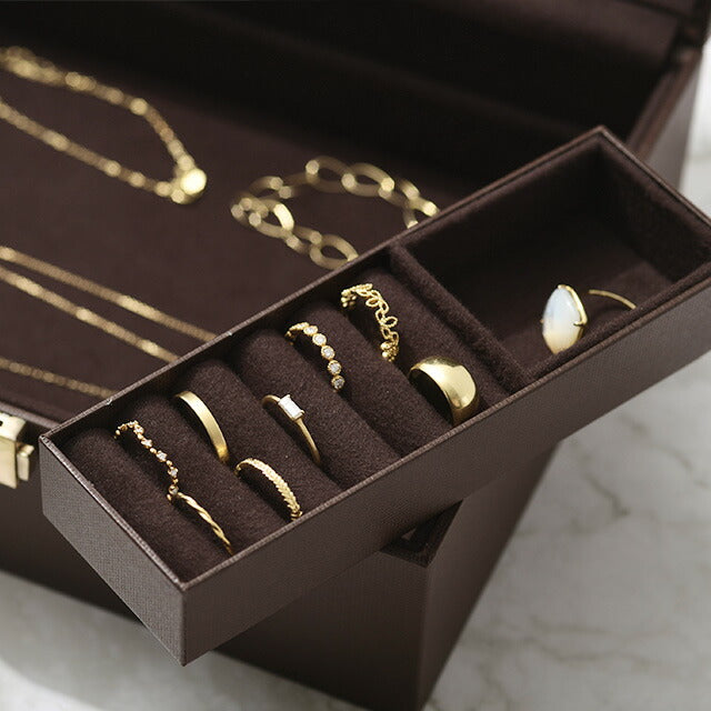 ジュエリーボックス シックブラウン L （鍵付き） – cullent（カレン）