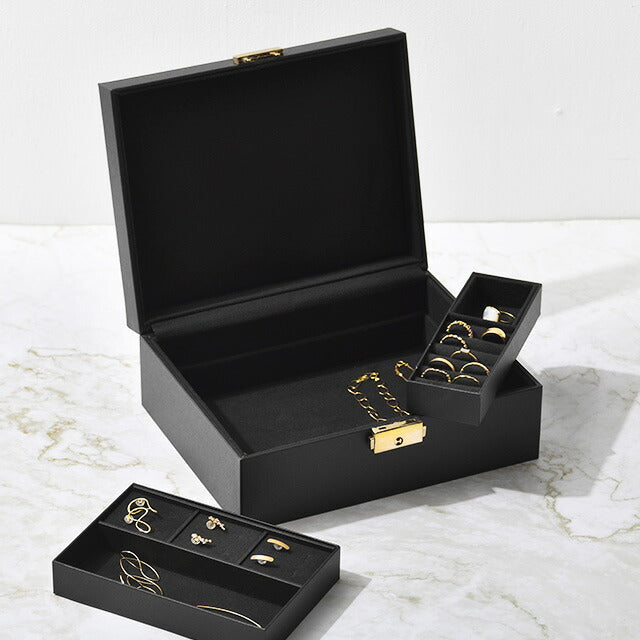 ジュエリーボックス シックブラック L（鍵付き）