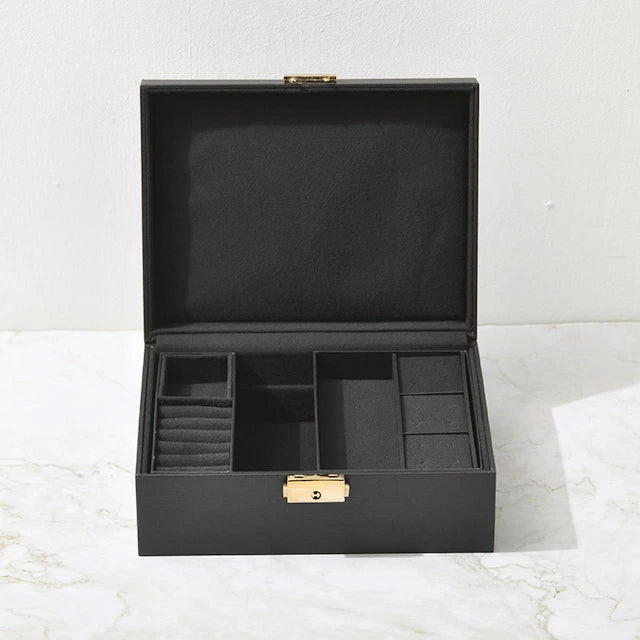 ジュエリーボックス シックブラック L（鍵付き）