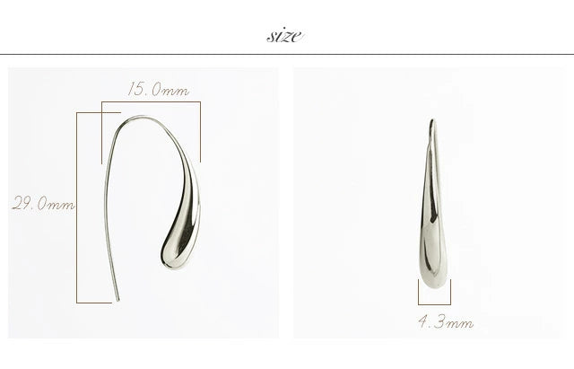 プラチナ フックピアス