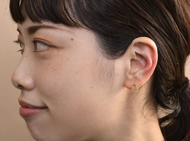 K18 フープピアス
