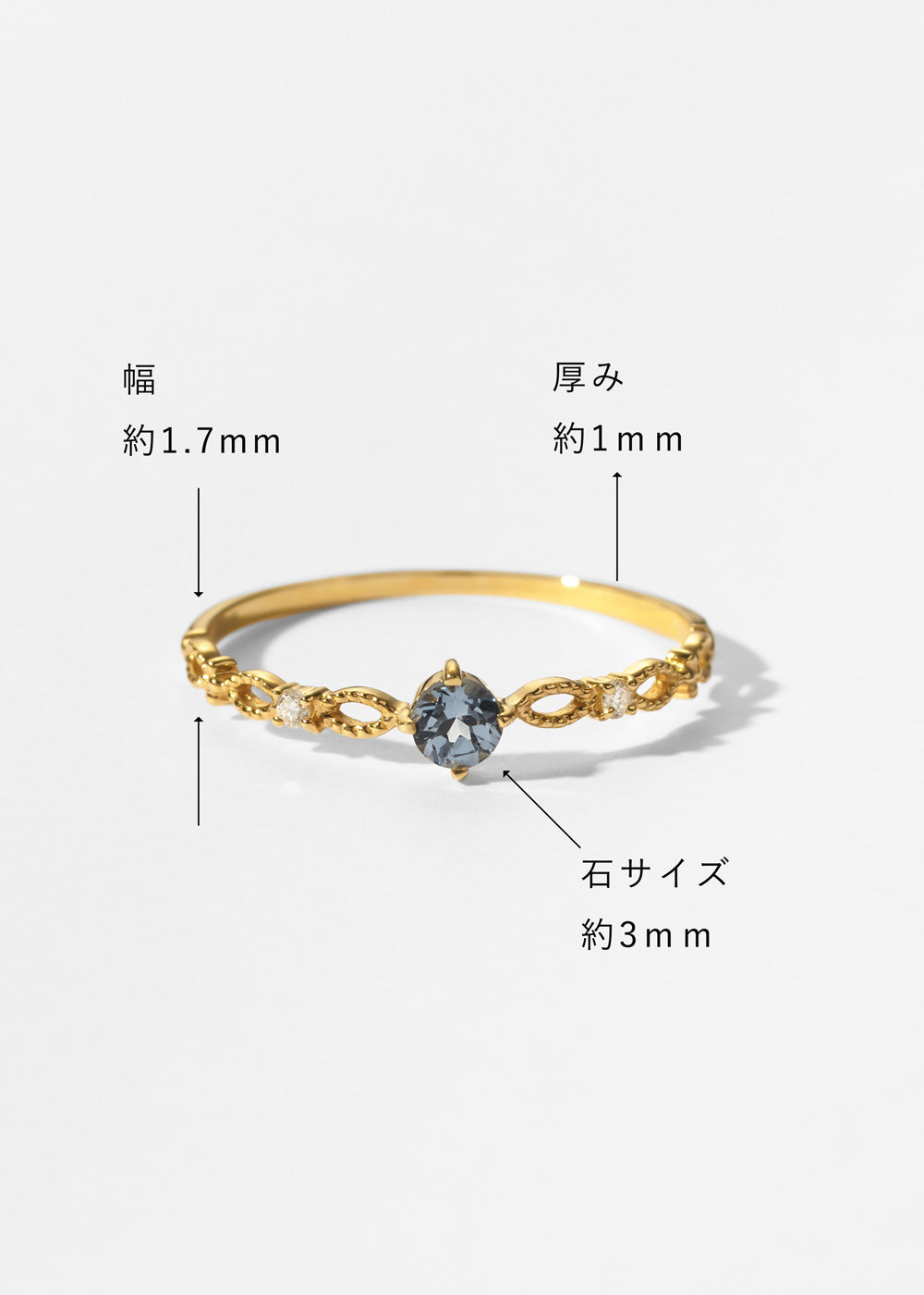 K18YGダイヤモンドリング-lueur-｜36-2810