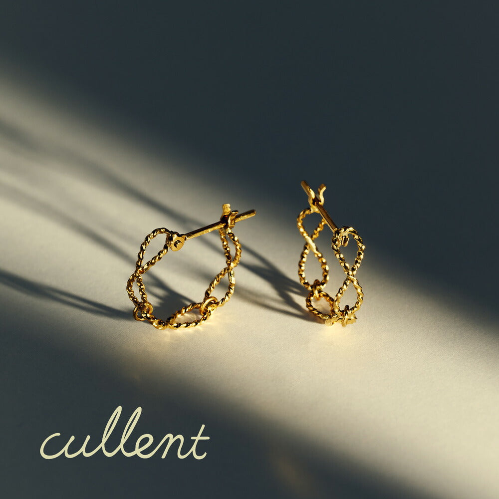 K18フープピアス-Shimmer Hoop Pierce-｜43-8204