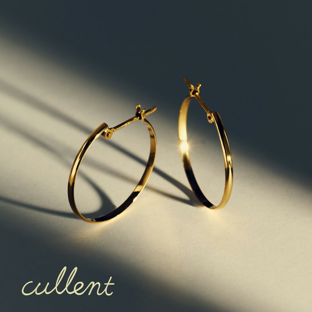 K18フープピアス- Float Hoop Pierce-｜43-8202