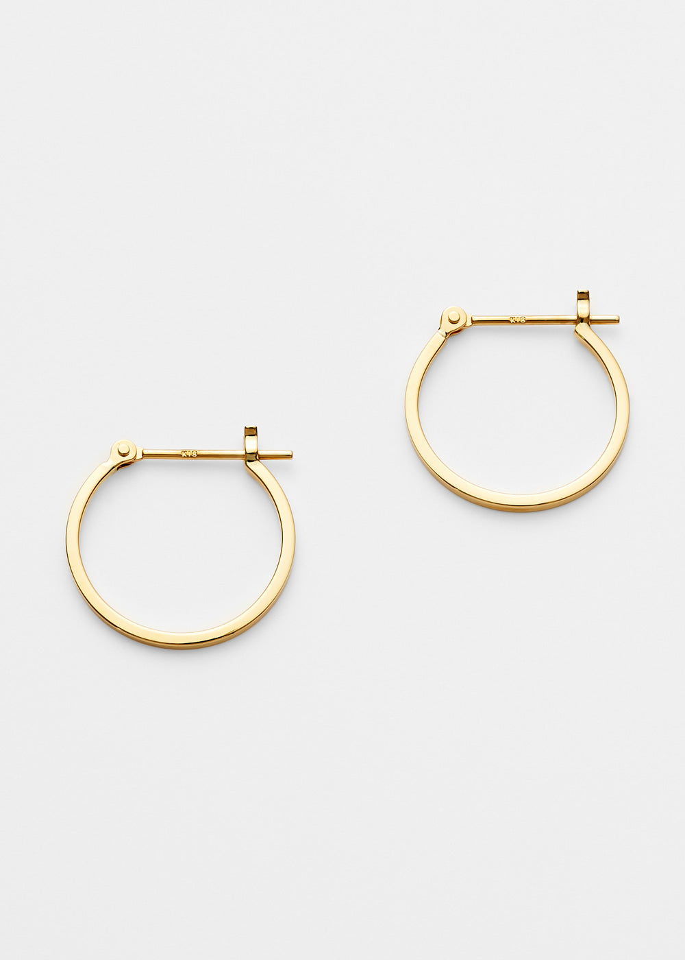 K18フープピアス -Flat Hoop Pierce-｜43-8201