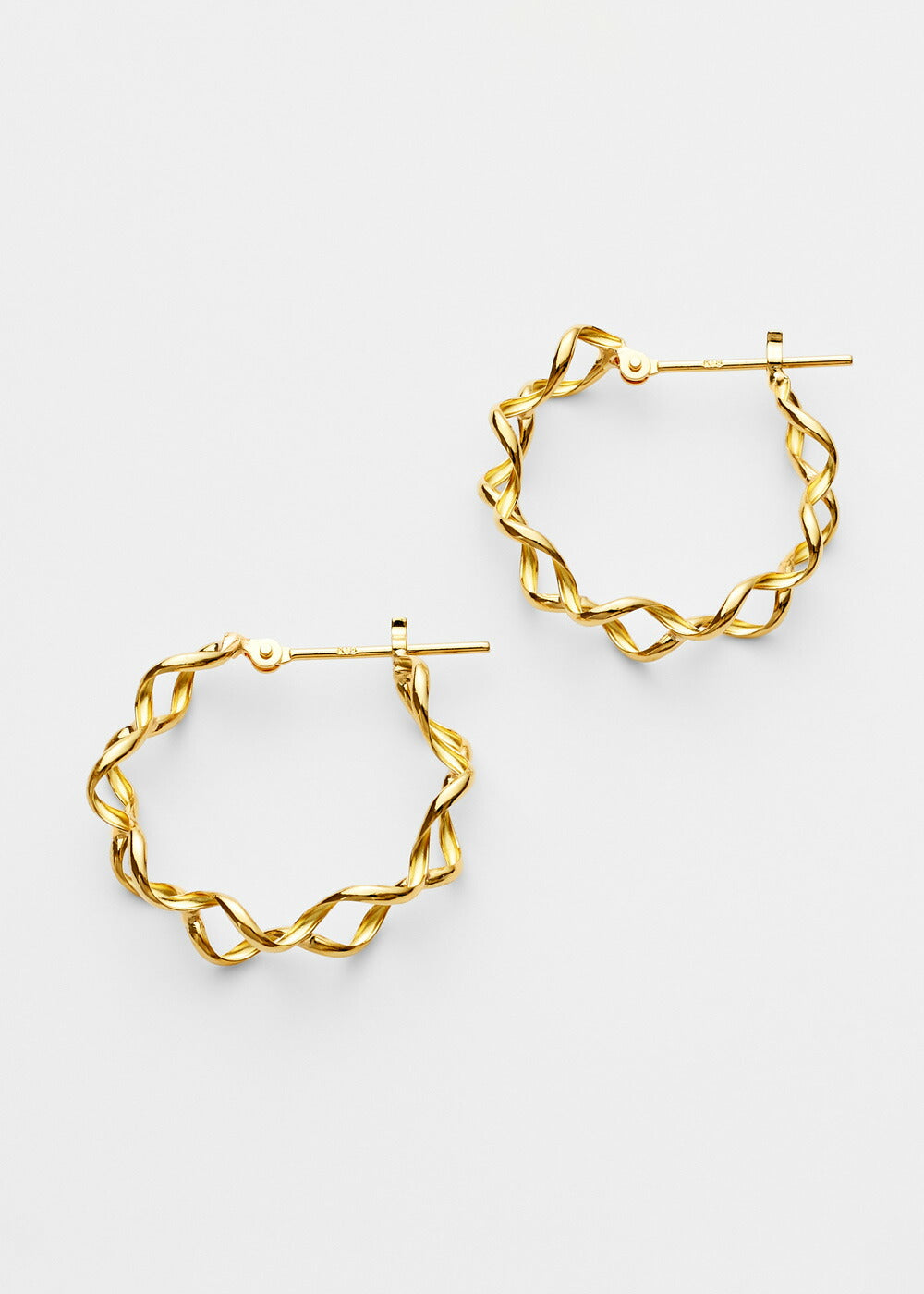 K18フープピアス-Intertwine Hoop Pierce-｜43-8203