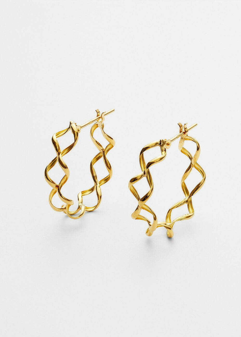 K18フープピアス-Intertwine Hoop Pierce-｜43-8203