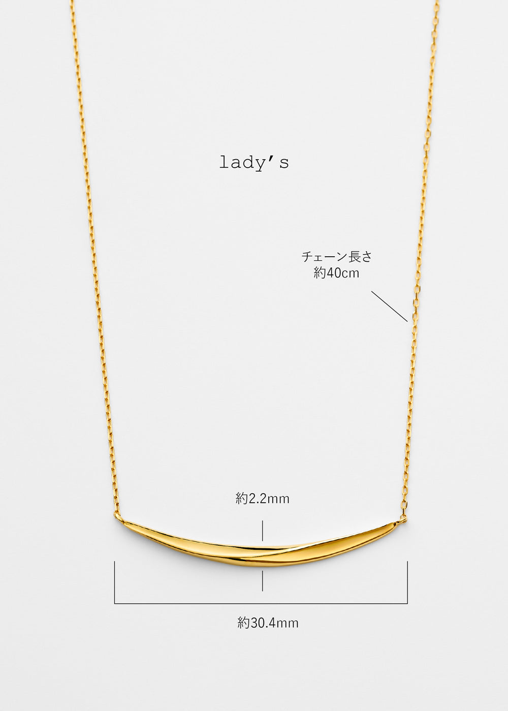 K18・PTペアネックレス-Linea Pair Necklace -｜60-9850-9851