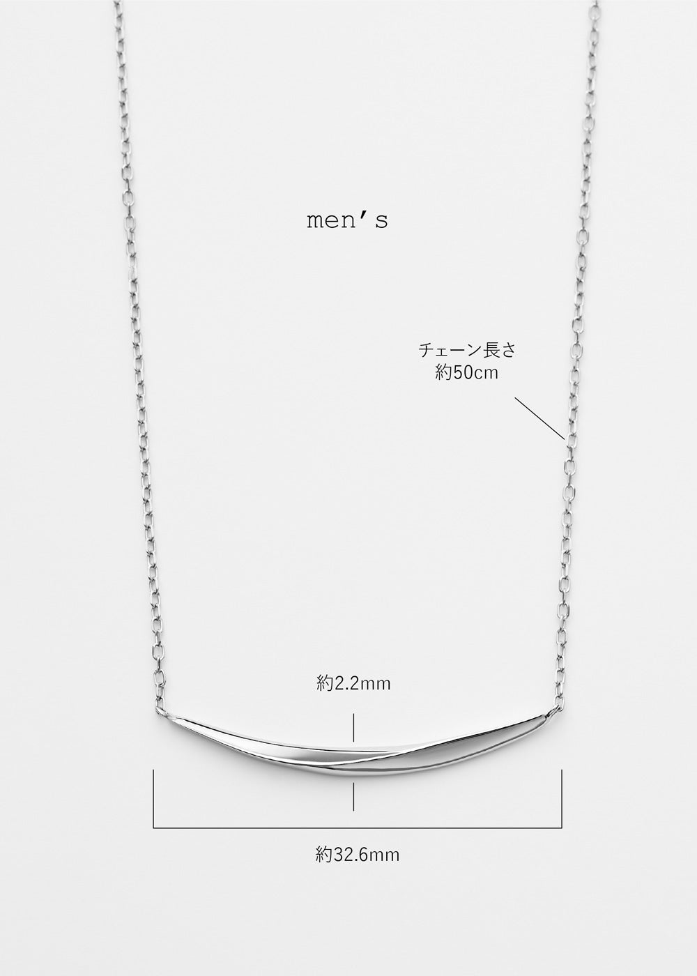K18・PTペアネックレス-Linea Pair Necklace -｜60-9850-9851