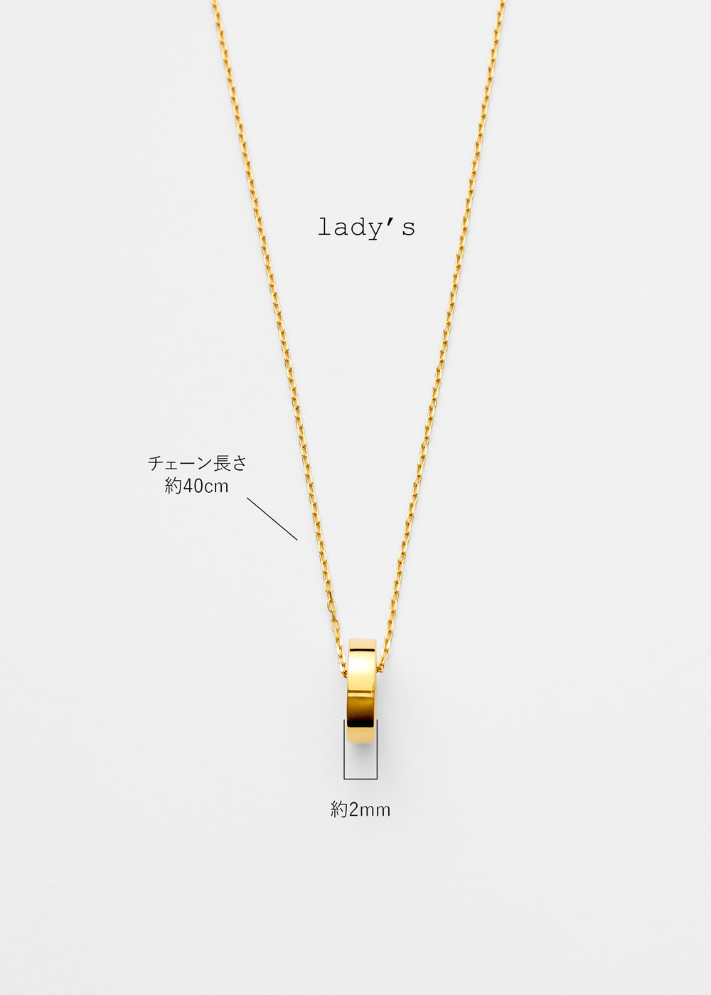 K18・PTペアネックレス-Halo Pair Necklace-｜60-9854-9855
