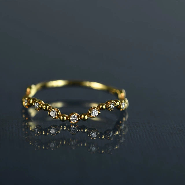 K18ダイヤモンドリング