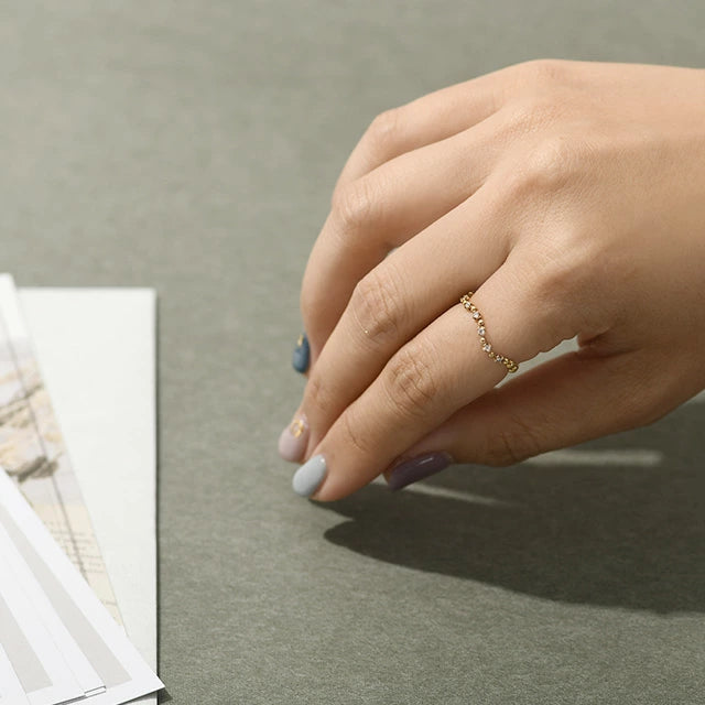 K18ダイヤモンドリング