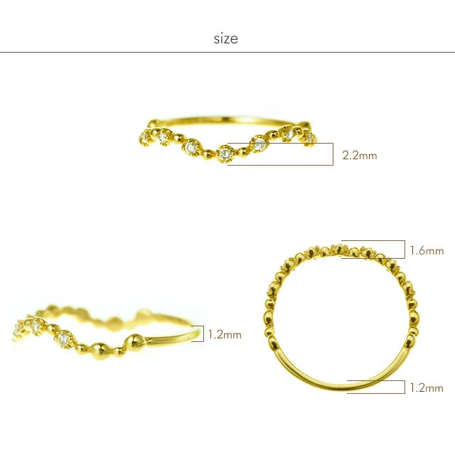 K18ダイヤモンドリング