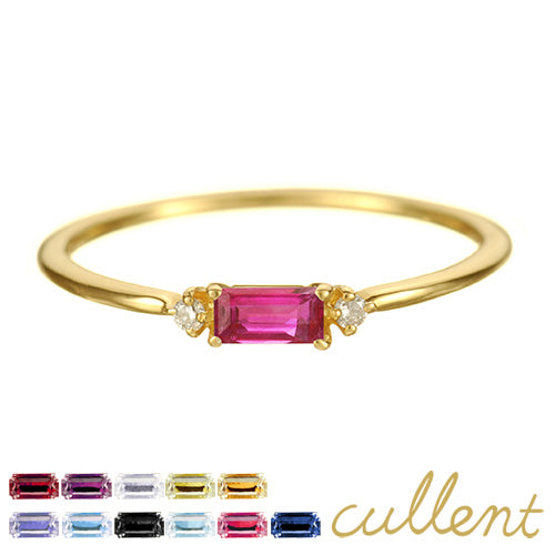 K18 カラーストーンリング