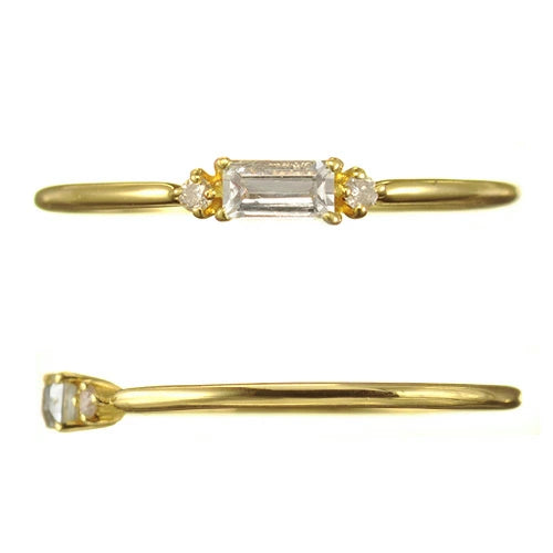 K18 カラーストーンリング