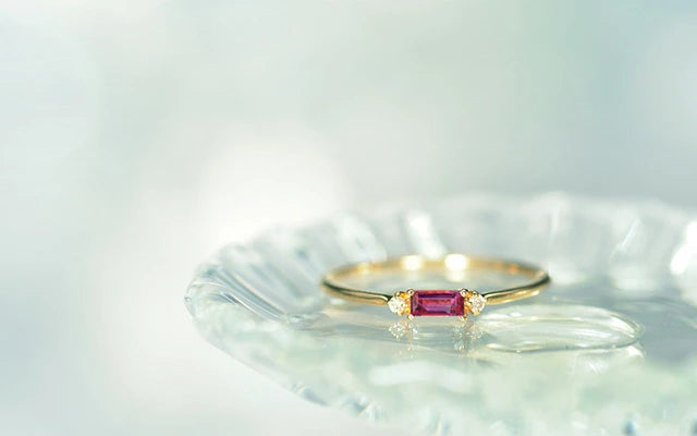 K18 カラーストーンリング