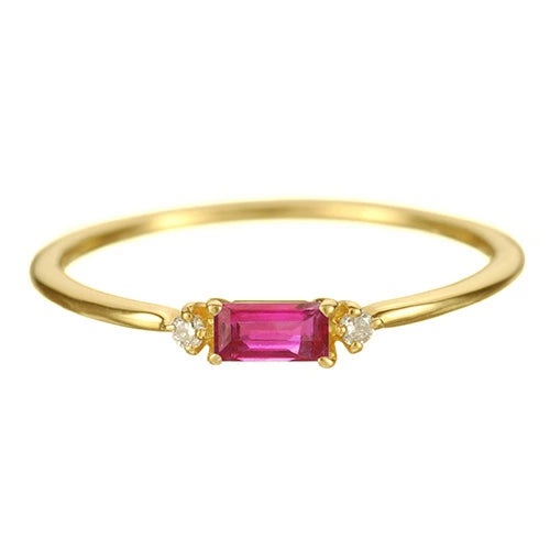 K18 カラーストーンリング