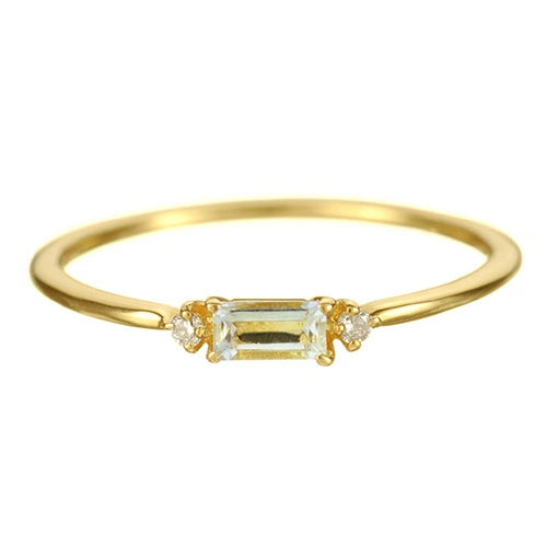 K18 カラーストーンリング