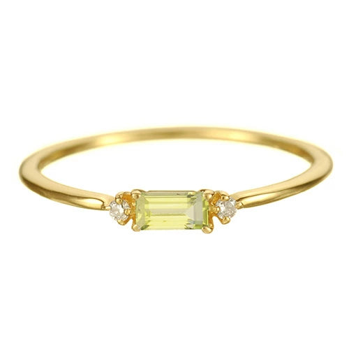 K18 カラーストーンリング