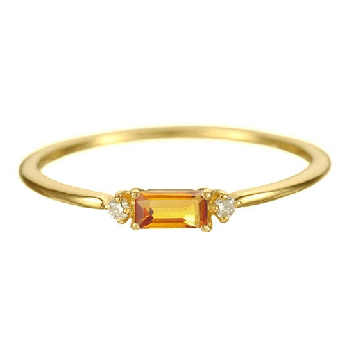 K18 カラーストーンリング