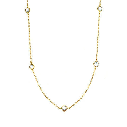 誕生石 ステーションネックレス