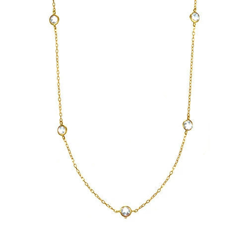 誕生石 ステーションネックレス