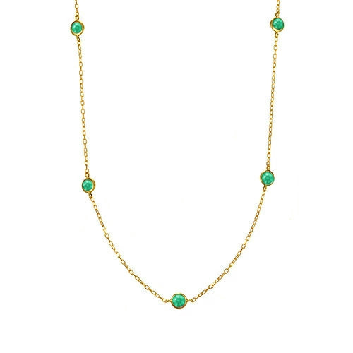 誕生石 ステーションネックレス