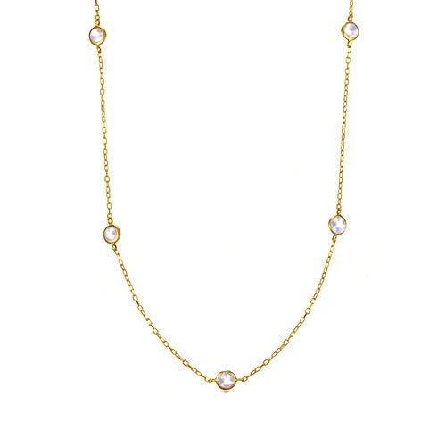 誕生石 ステーションネックレス