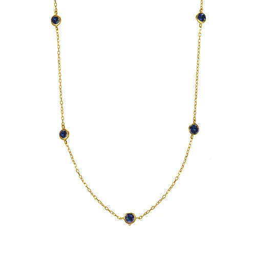 誕生石 ステーションネックレス