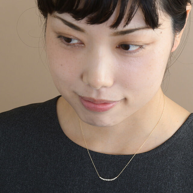 K18 ダイヤモンドネックレス
