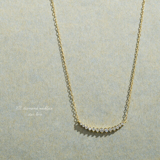 K18 ダイヤモンドネックレス